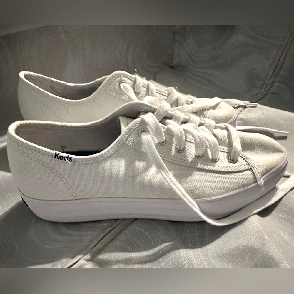 Keds Women's Cream Platform Sneakers